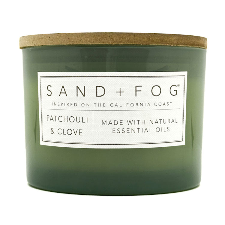 Patchouli & Clove Scented Candle | SAND + FOG