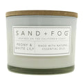 Peony & White Lily Scented Candle | SAND + FOG