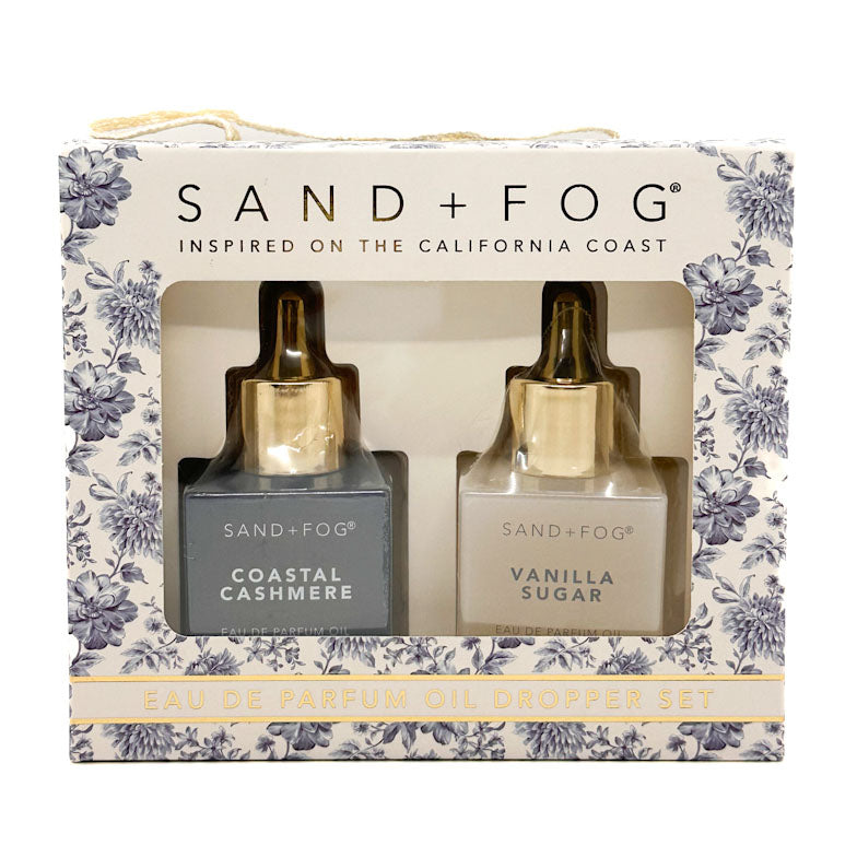 SAND + FOG Eau De Parfum Oil Dropper Set - Coastal & Cashmere + Vanilla Sugar