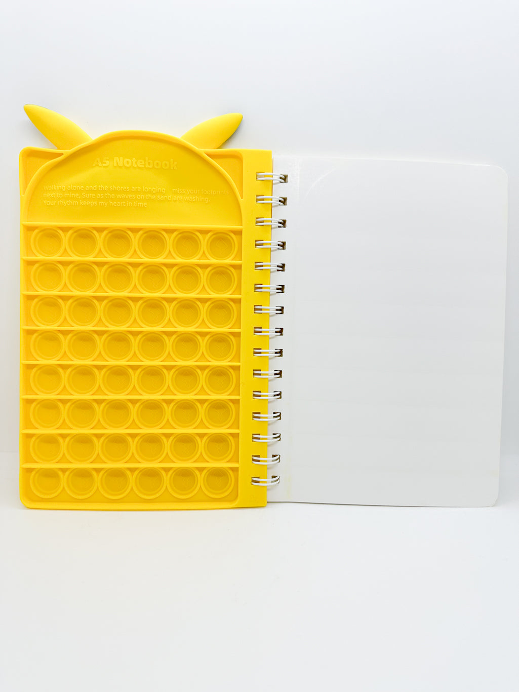Pikachu Pop it Fidget Notebook Inside