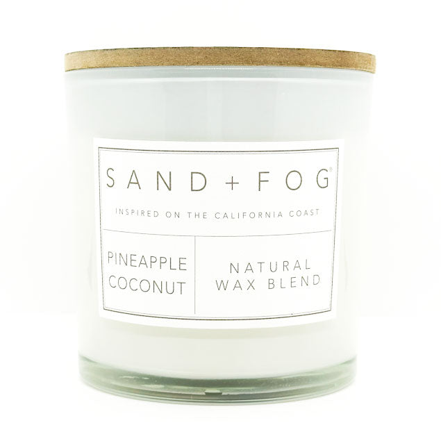 Pineapple Coconut Scented Candle 595g | SAND + FOG