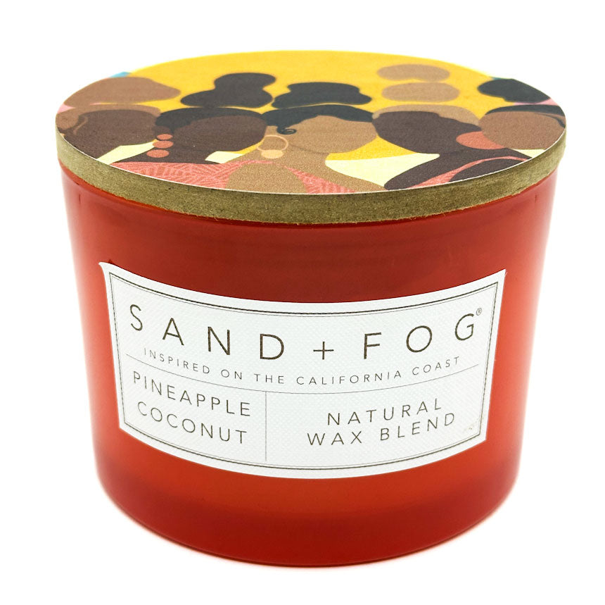 Pineapple Coconut Scented Candle | SAND + FOG