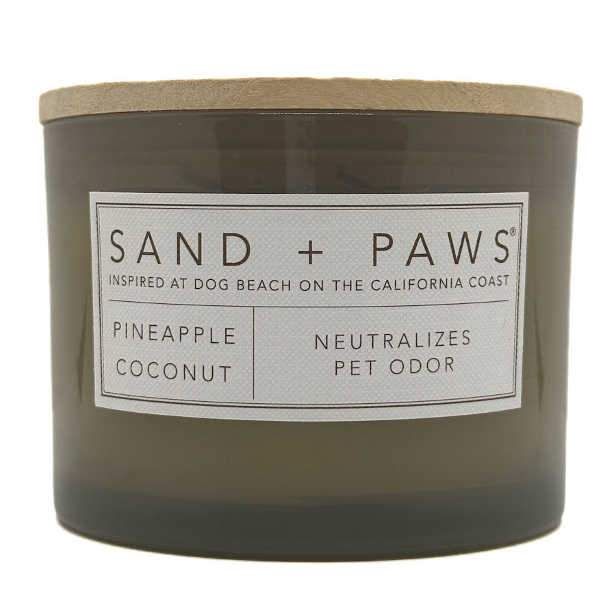 Pineapple Coconut Candle - Grey - SAND + PAWS II