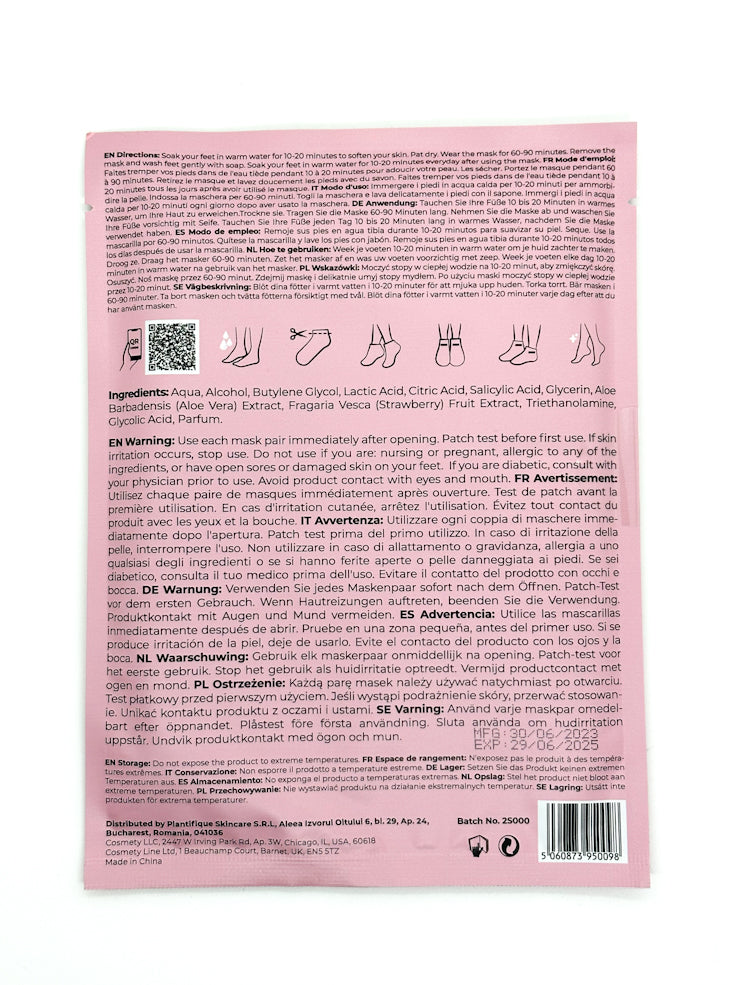 PLANTIFiQUE Foot Peel Mask - Strawberry