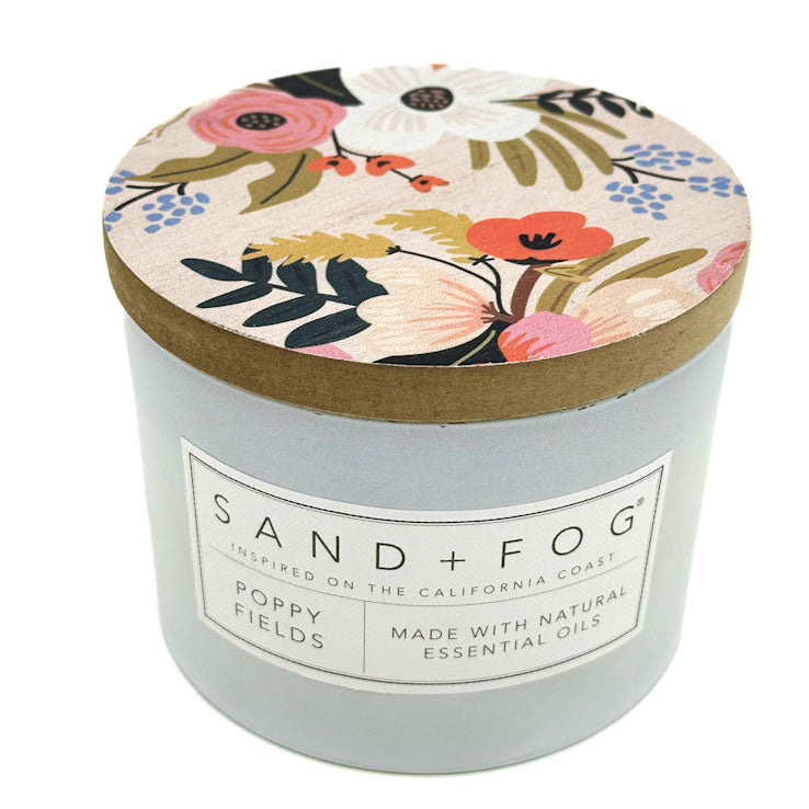 Poppy Fields Scented Candle | SAND + FOG