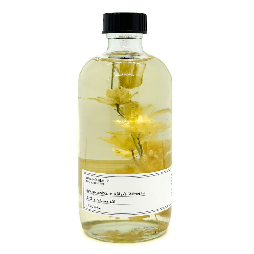 Honey Suckle + White Flowers Bath & Shower Oil | Provence Beauty NEW YORK