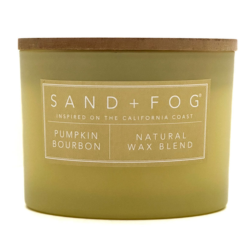 Pumpkin Bourbon Scented Candle - SAND  + FOG