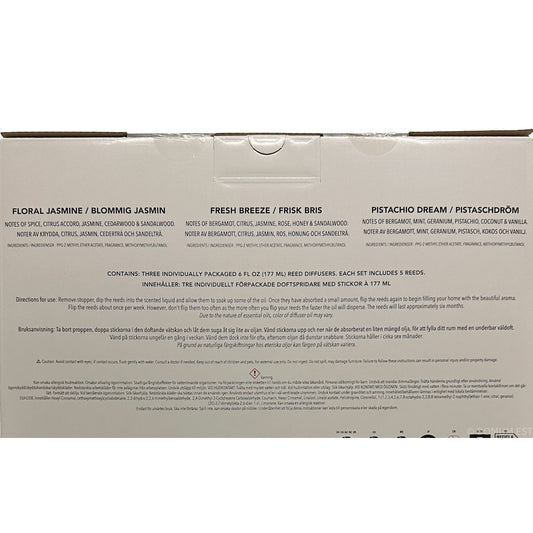 Back of a product packaging with text on a white background