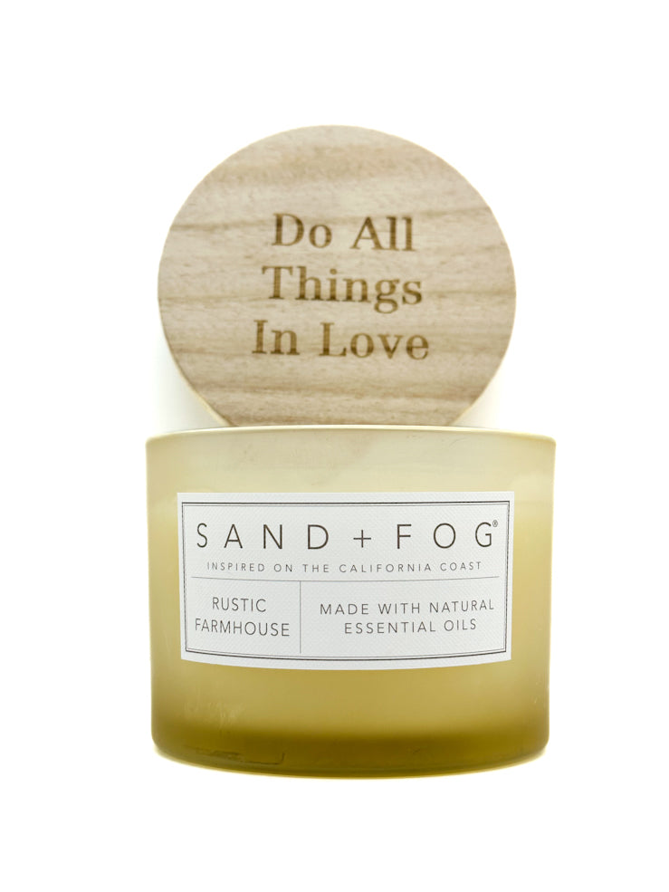 Rustic Farmhouse Scented Candle | SAND + FOG