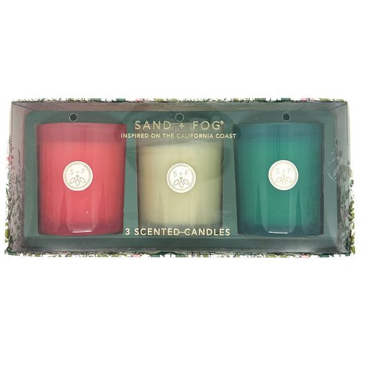 SAND + FOG Scented Candle Gift Box - Pack of 3