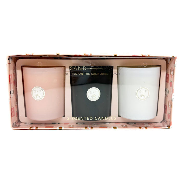 SAND + PAWS Scented Candle Gift Box - Pack of 3