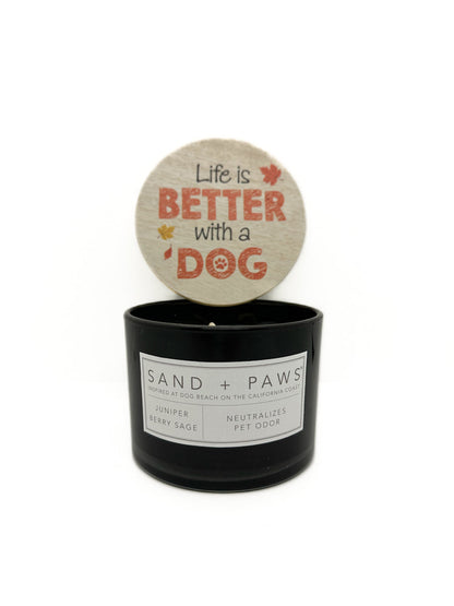 SAND and FOG Candle - SAND and PAWS Juniper Berry Sage