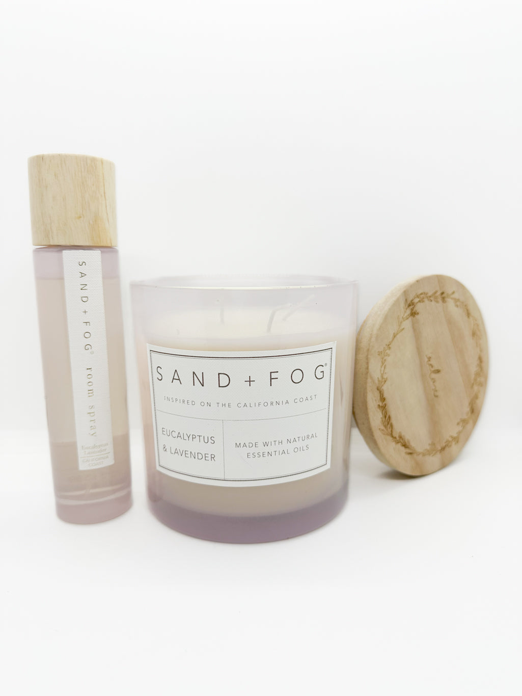 SAND + FOG Duo - Eucalyptus & Lavender Scented Candle & Room Spray