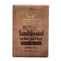 Sapone Artigianale Italiano - Sandalwood Scrub Soap packaging with brand logo on a white background