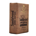 Sapone Artigianale Italiano - Sandalwood Scrub Soap packaging on a white background