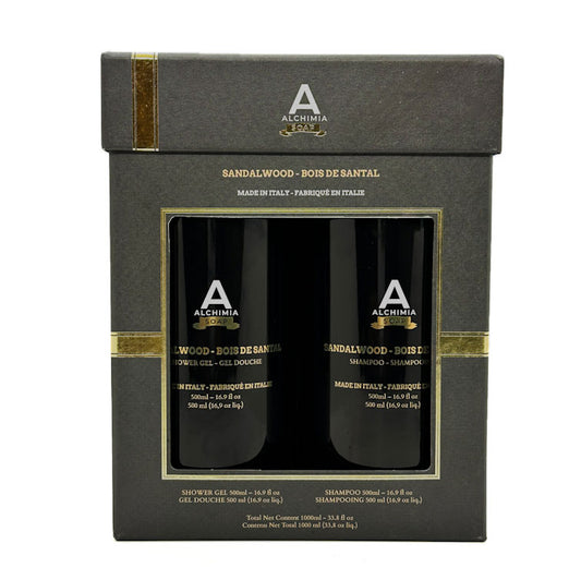 Sandalwood Shower Gel & Shampoo Gift Box - Alchimia