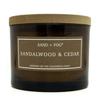 Sandalwood & Cedar Scented Candle | SAND + FOG