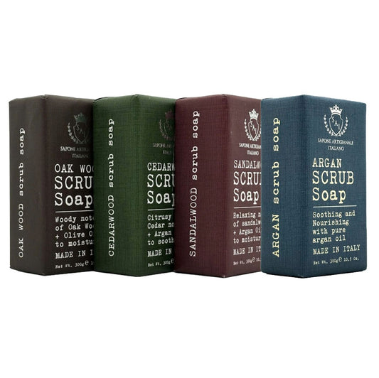 Saponificio Varesino collection of Scrub Soaps