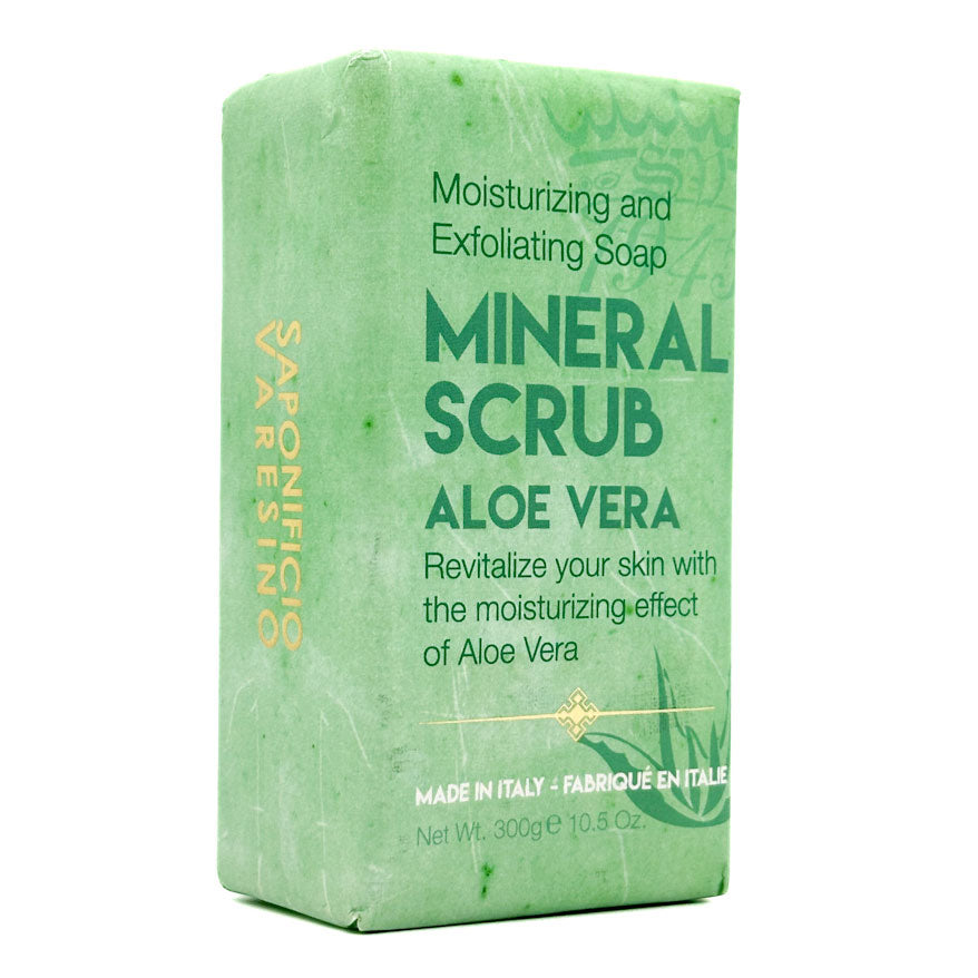 Saponificio Varesino Mineral Scrub Aloe Vera Moisturising & Exfoliating Soap