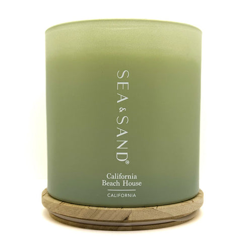 sea and sand candle coconut and palm California Beach House Scented Candle
