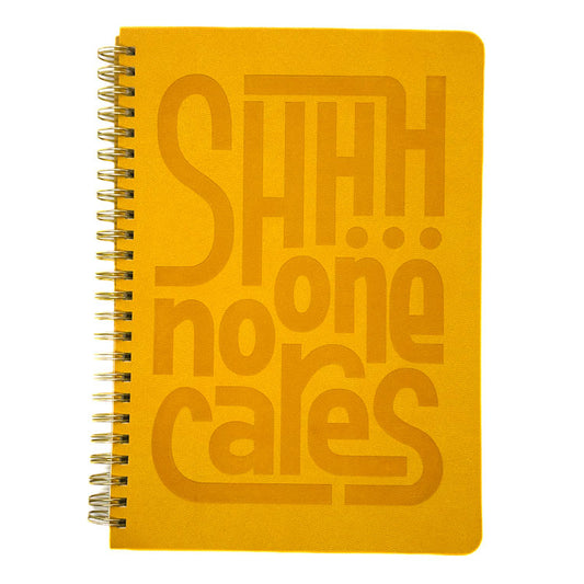 A5 Spiral Notebook - Shhh No One Cares