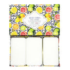 Sicily Citrus Fragranced Italian Vegetable Soap - Set of 3 | Zeni