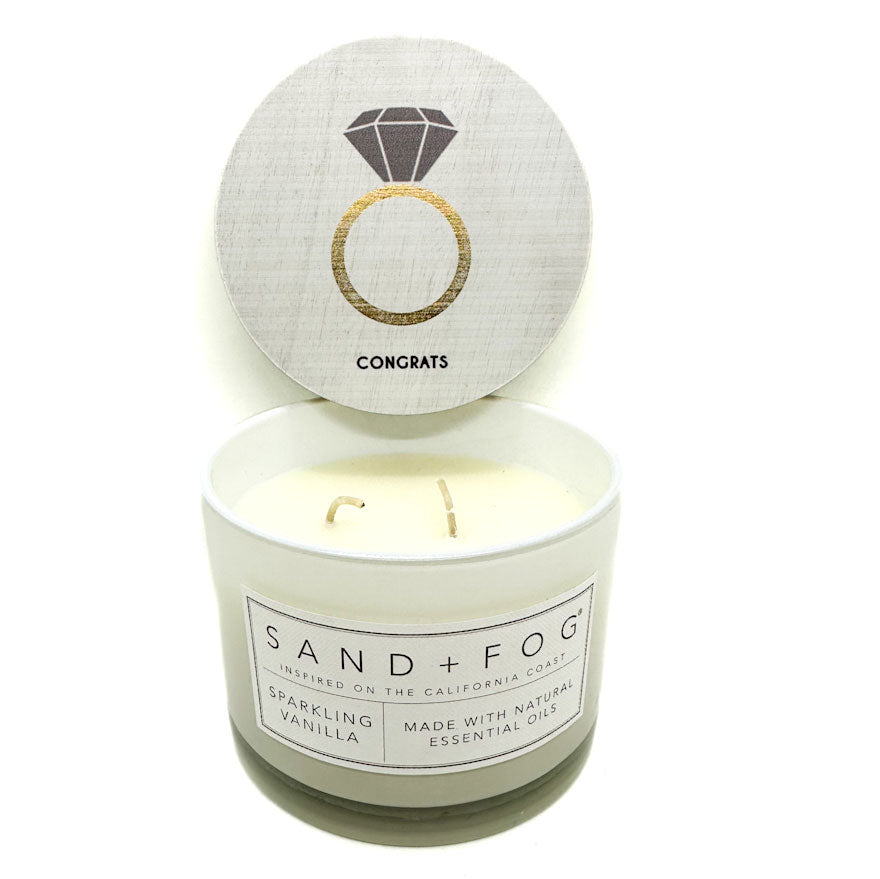 Congratulations On Your Engagement - Sparkling Vanilla Scented Candle | SAND & FOG