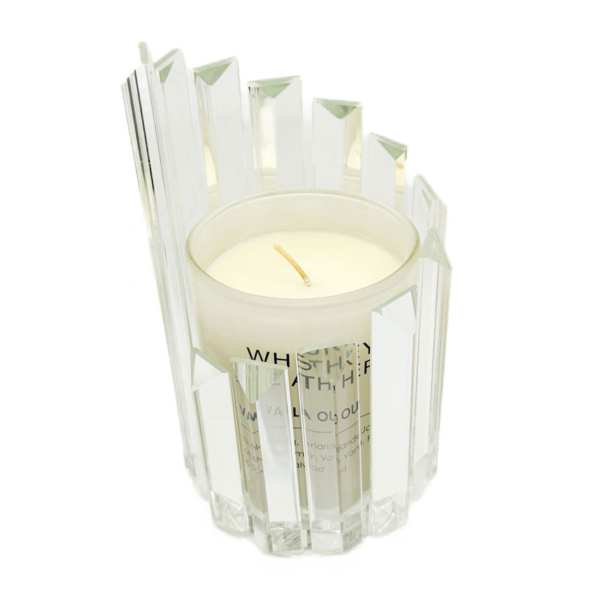 Glass Spiral Candle Holder