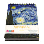 Sketchbook with 'Starry Night' design on cover, featuring MYX Product Group branding.