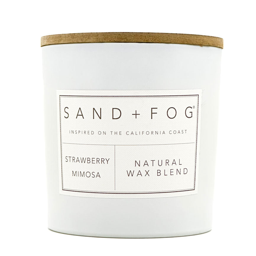 Strawberry Mimosa Scented Candle | SAND + FOG