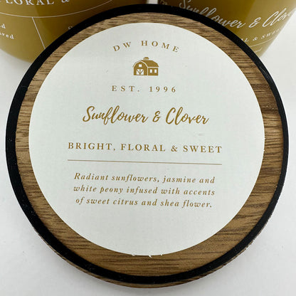 Sunflower & Clover Scented Candle | DW Home