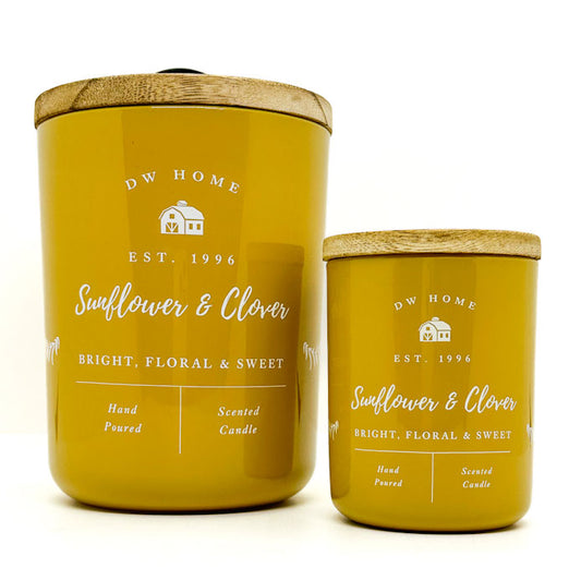 Sunflower & Clover Scented Candle | DW Home