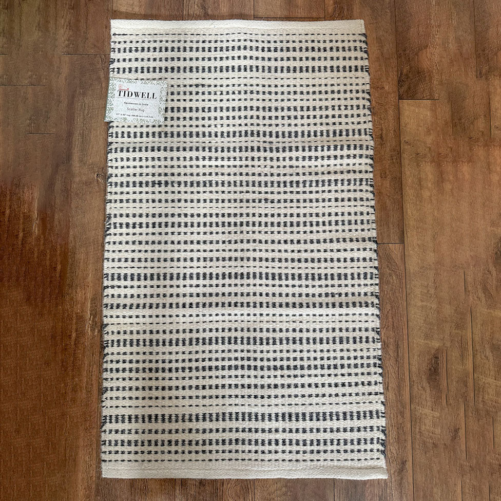TIDWELL Multicolour Handwoven Scatter Rug 69 x 114cm