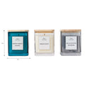 TORC Three scented candles with labels on a white background