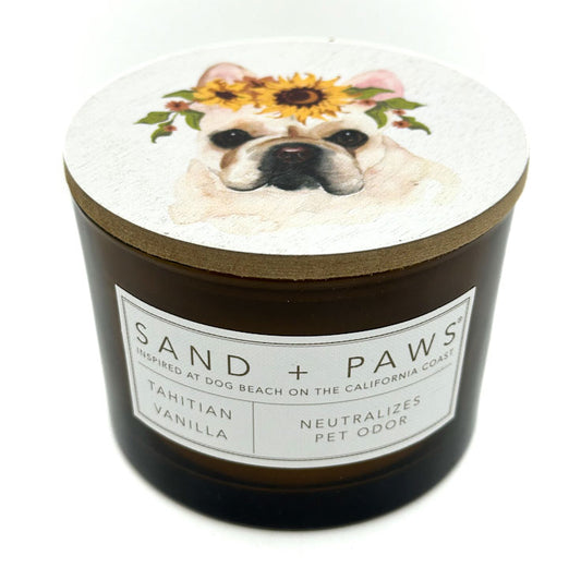 Tahitian Vanilla Scented Candle | SAND + PAWS