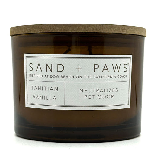 Tahitian Vanilla Scented Candle | SAND + PAWS