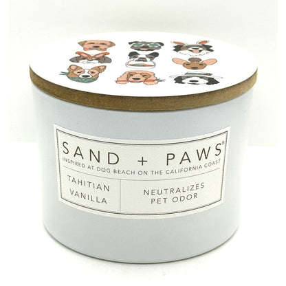 Tahitian Vanilla Scented Candle | SAND + PAWS