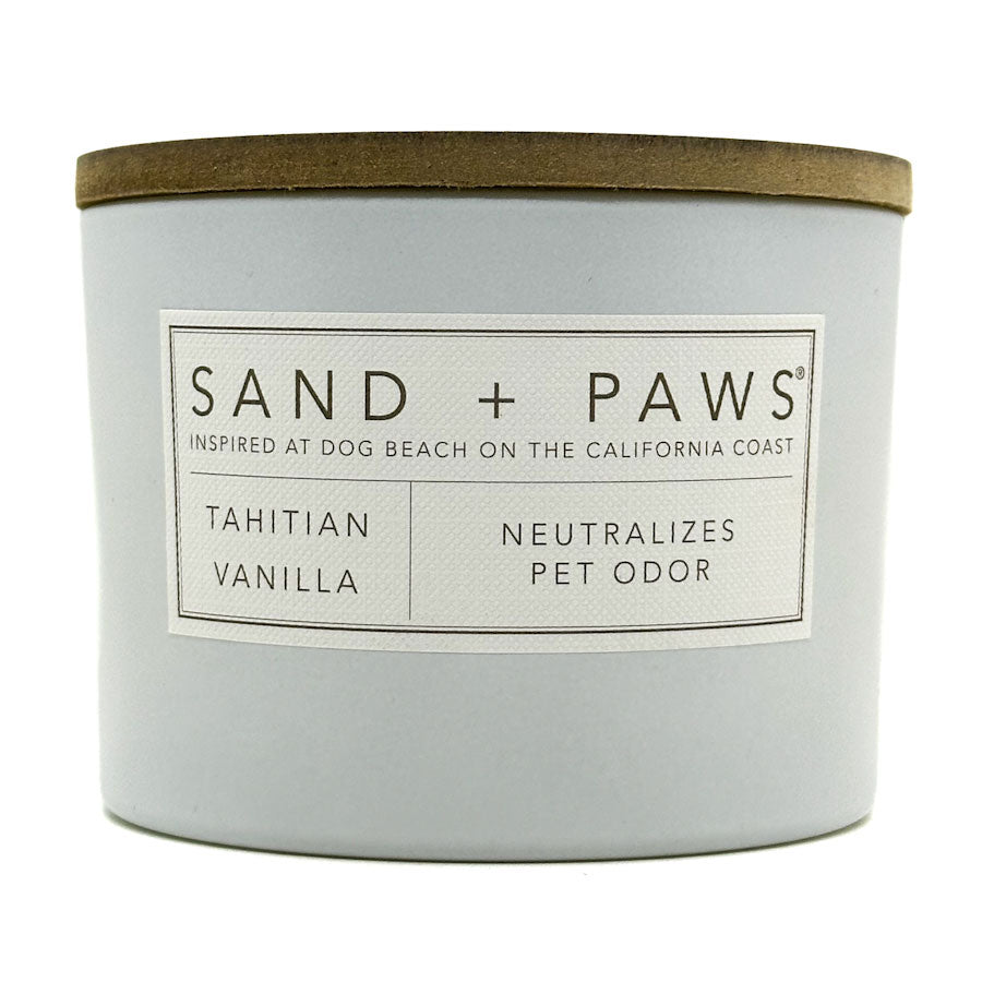 Tahitian Vanilla Scented Candle | SAND + PAWS