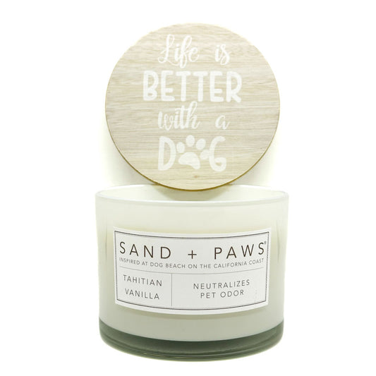 Tahitian Vanilla Scented Candle | SAND + PAWS by SAND + FOG