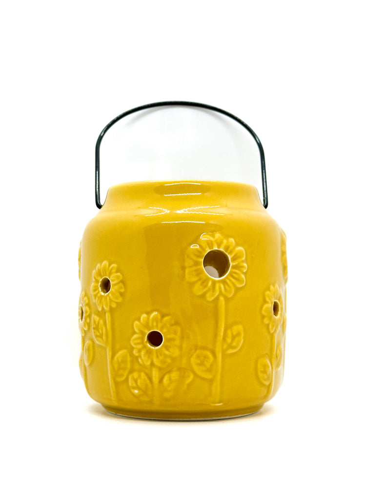 Ceramic Sunflower Tealight Holder