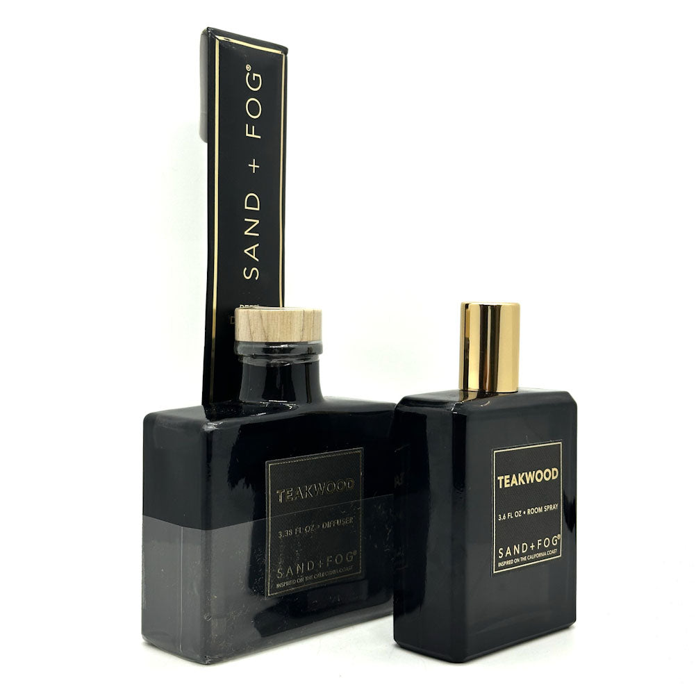 SAND & FOG Teakwood Room Spray + Reed Diffuser
