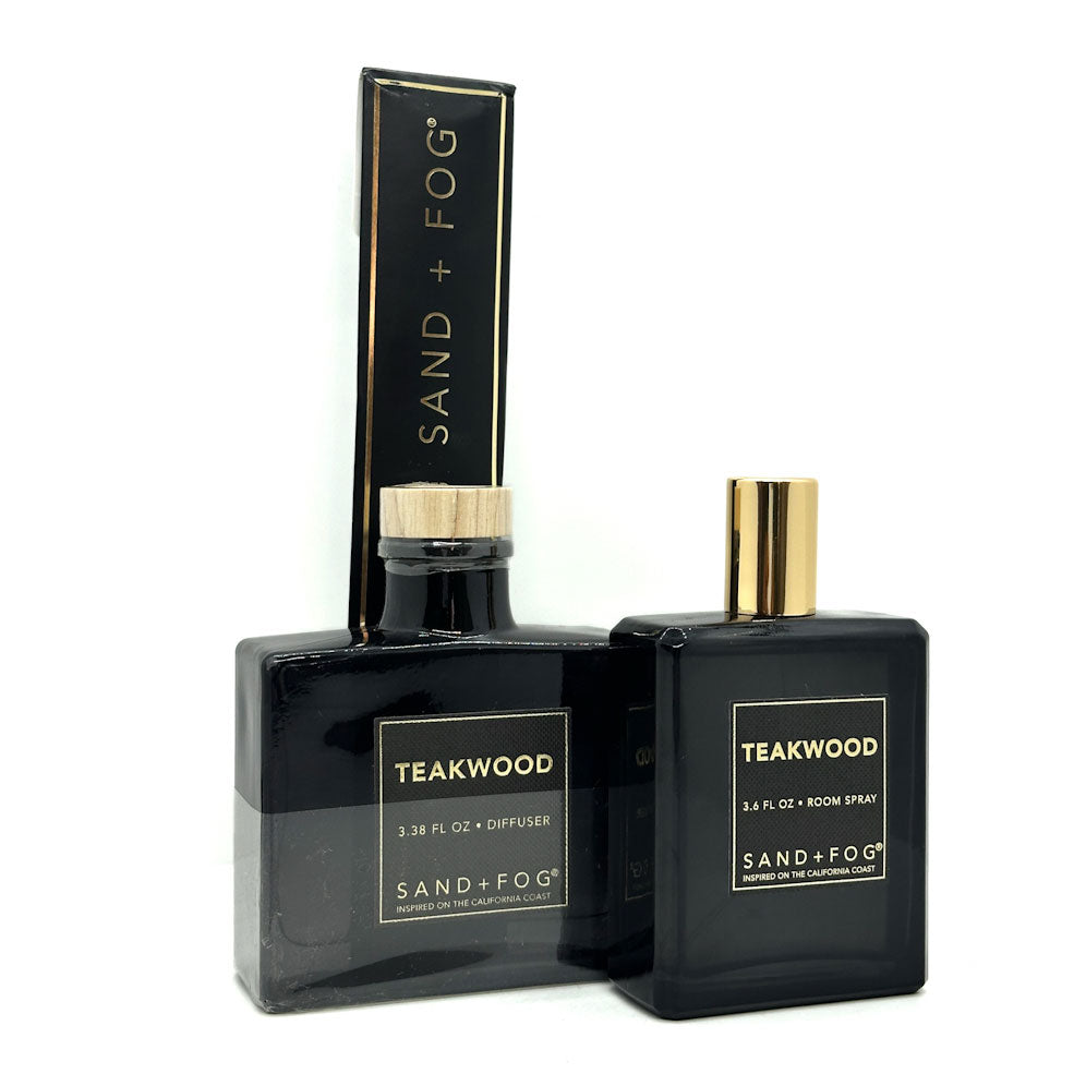 SAND & FOG Teakwood Room Spray + Reed Diffuser