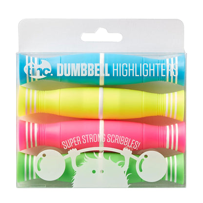 Tinc Dumbbell Highlighters - Pack of 4