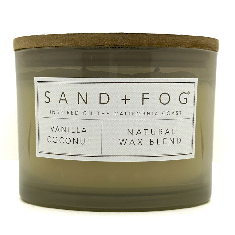 Vanilla Coconut Scented Candle | SAND + FOG