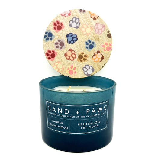 Vanilla Sandalwood Scented Candle by SAND + PAWS