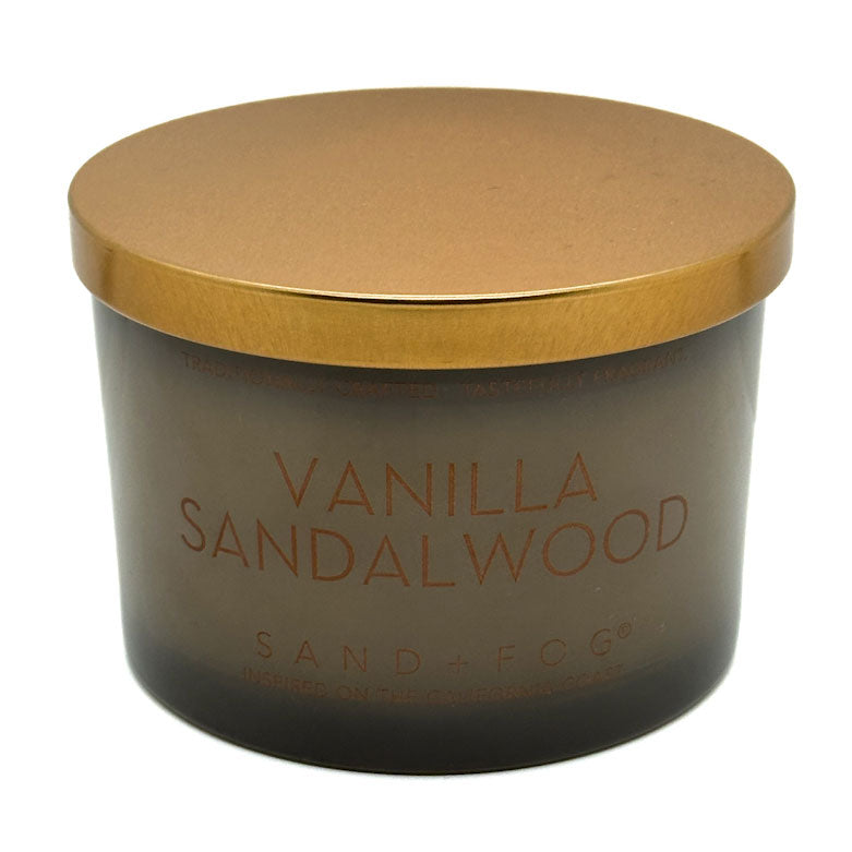 Vanilla Sandalwood Scented Candle | SAND + FOG