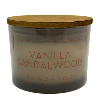 Vanilla Sandalwood Scented Candle | SAND + FOG