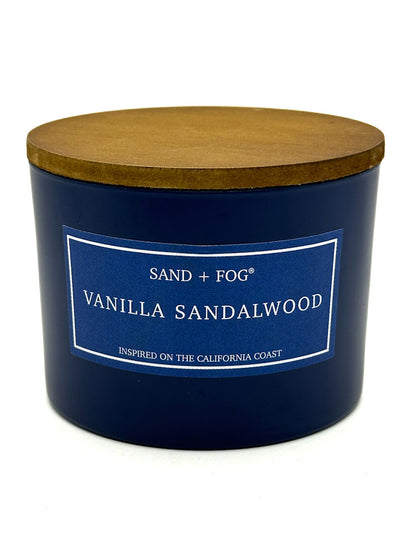 Vanilla Sandalwood Scented Candle | SAND + FOG