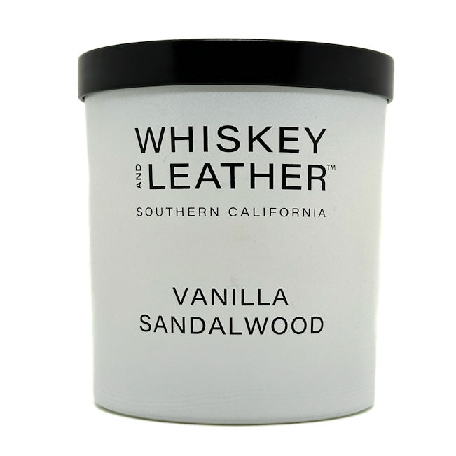 Vanilla Sandalwood Candle | WHISKEY AND LEATHER by SAND & FOG