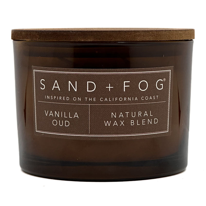 Vanilla Oud Scented Candle - SAND + FOG